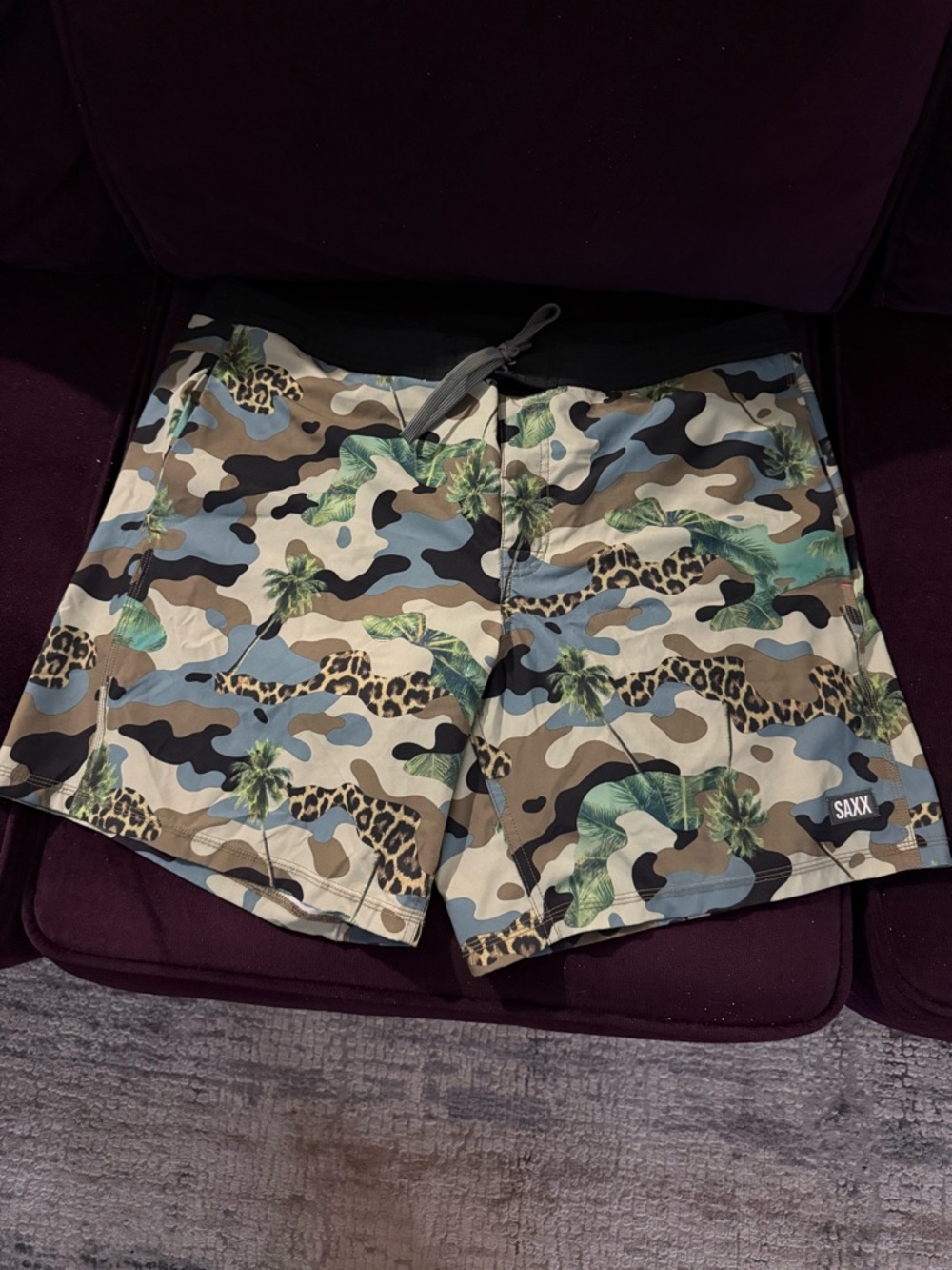 Saxx Betawave 2N1 Boardshorts in Light Gray